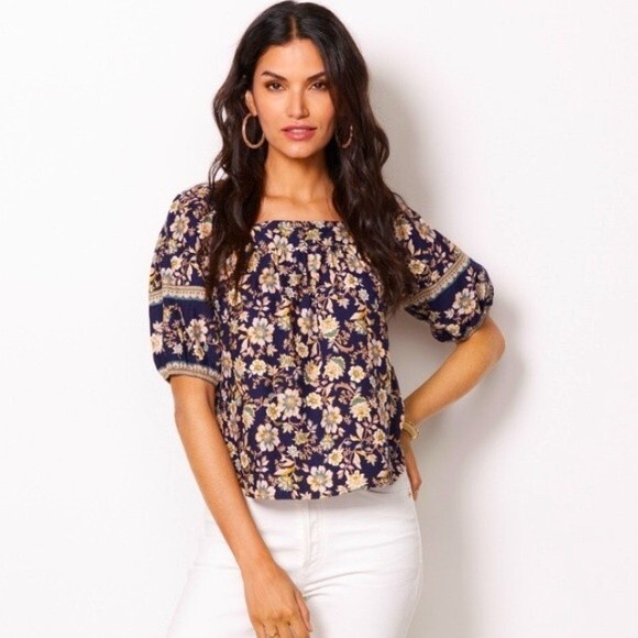 Roan + Ryan Soren Square Neck Top XS NWT - Picture 1 of 13